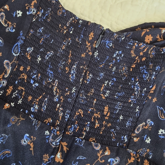 Wilfred Blue Cammy Mini Floral Dress - Picture 12 of 15